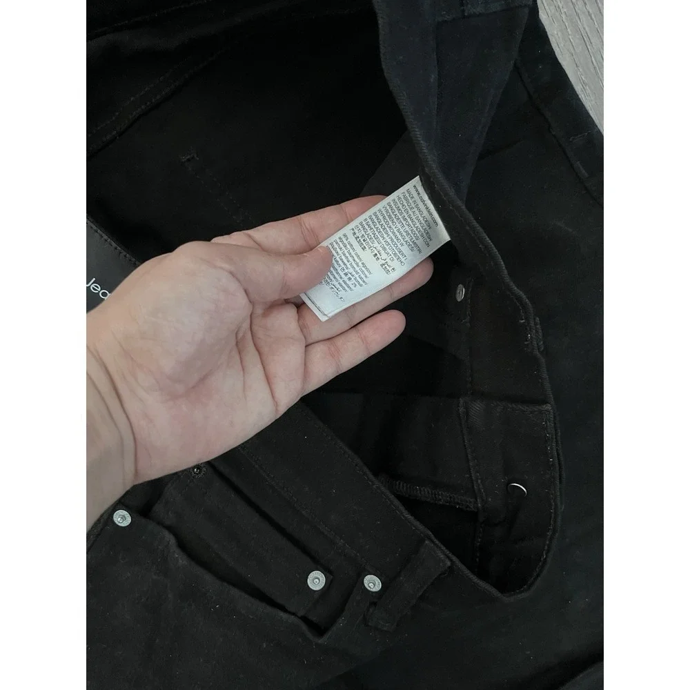Calvin Klein Men's Bermuda Shorts Black Straight Fit 26w STRECH